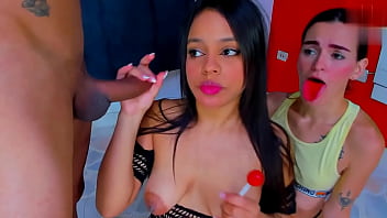 Beautiful Brunette Deepthroats