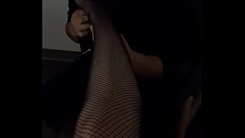 Foot Fetish Fj With Cumshot, Ripping Fishnets Off