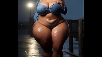 Thick Ladies In The Rain Animations (ai Generated)