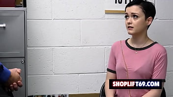 Shot Hair Teen Jade Valentine Caught And Fucked By The Lp Officer For Stealing At The Mall