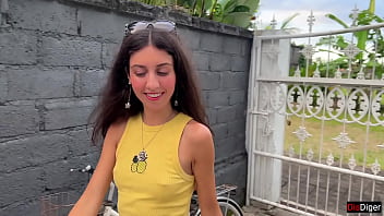 Thanked A Stranger With My Pussy After He Helped Me With My Bike - Creampie