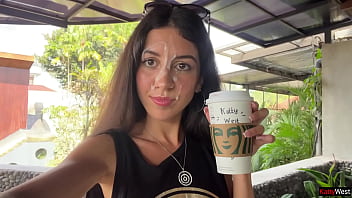 Crazy Cumwalk In Starbucks - Blowjob In Public Toilet, Drinking Coffee With Sperm