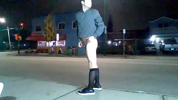 Getting Caught On The Streets While Wearing Lingerie
