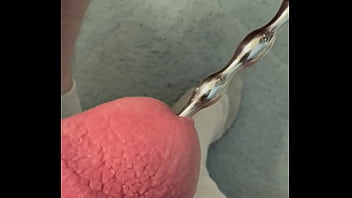 Having Fun Sounding My Cock