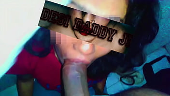 Started Training Her Throat In The College Washroom, You Can Hear Her Gag On My Dick