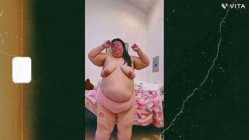 Mature Old Cougar Saggy Tit Topless Dance In Front Of Cam