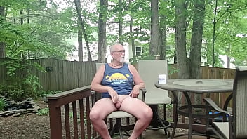 Poundinmycock4u Strips, Masturbates And Shoots His Load Fully Exposed Outdoors