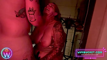 Homemade Porn By Wifebucket - Juicy And Thick Young Wife With Sexy Tattoos Gets Fucked In The Kitchen By Hubby