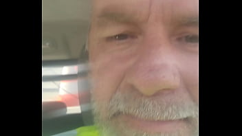 Pov Older Man In Work Truck