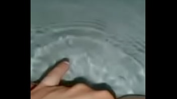 Pussy Oozes Cum In Water