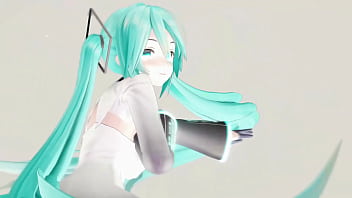Hatsune Miku Undress Dance Hentai Vocaloid Mmd 3d Clear Blue Hair (clip)