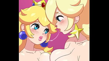 Princesa Peach X Rosalína Futanari Hentai