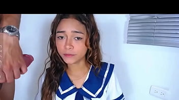 Petite Gets Her Rough Throat Destroyed Without Mercy - Rough Trio