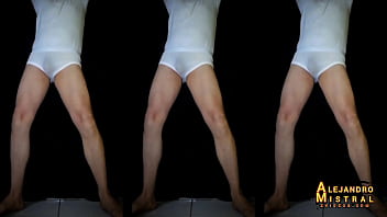 Alejandro Mistral Calzoncillos Blancos Sexy Y Erotico Marcando La Verga Mientras Baila