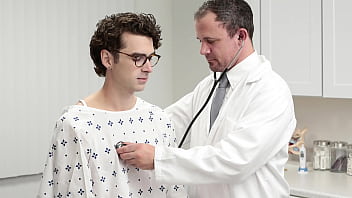 Twink Has Issues With His Erection Getting Treated By The Doctor - Unclebangs