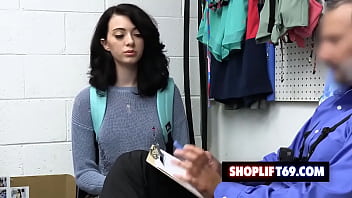 Hot Brunette Teen Corra Cox Got Caught Stealing A Camera From The Store And Gets Fucked By The Loss Prevention Officer