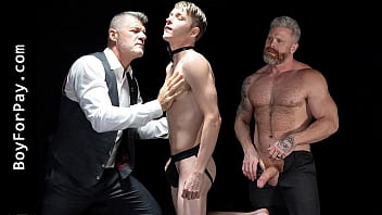 Master Had His Slave To Position On All Fours And Dove Face First Between The Cheeks - Boyforpay