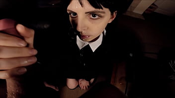 Wednesday Addams Cosplay Fucked Hard At Halloween - Bwc Facial