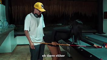 My Nerdy Stepson Pipeboy Teaches Me How To Play Pool And I End Up Swallowing His Cum, I_m A Very Naughty And Horny Stepmom. Lina Henao