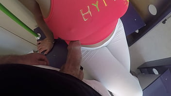 Stranger Flashing Dick In Train And Offer Him Handjob And Grinding Cock On My Ass