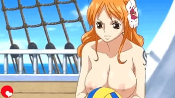 Nami Y Nico Robin Jugando Voley [nude Filter]
