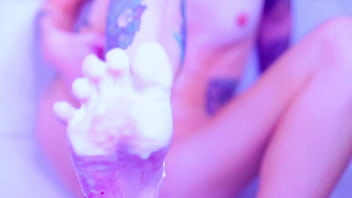 Bia Roman Gets Her Sexy Feet All Messy - Sexy-squirting-moaning-fetish-glass-dildo-feet-redheads-barefoot-toes-soles-foot-licking