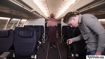 Trans Flight Attendant Fucks Horny Fat Passenger