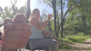 Exhibitionist Seduce Milf To Fuck, Suck _ Sperm Her Face In Park