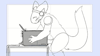 Protogen Fucks A Printer And Cums