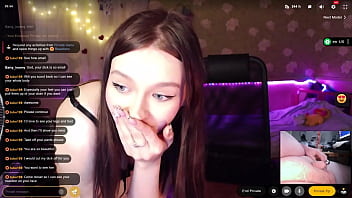 Cute Raven Hair Teen Shocked By Older Fat Man Worshipping Her With Cbt In A Cam2cam Show