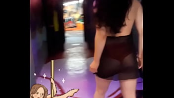 Christina Strutting Around The Red Rabbit Hole Art Gallery Off Of Wilshire And Fairfax.