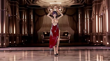 Raiden Mei Naked With Apron Dance Hentai Honkai Impact Mmd 3d Red Apron (clip)