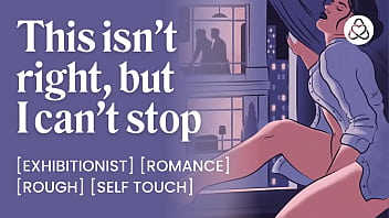 She Finger Fucks Her Pussy While Her Neighbors Are Fucking In Front Of Her | Window Roleplay | Amateur Voyeur | Hotel Creampie