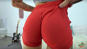 Tight And Round Ass On Petite Tattoed Babe! And What A Cameltoe!