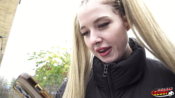 German Scout - Big Dick Anal Sex Casting For Pigtails Teen Crystal White In Berlin