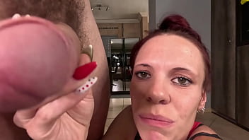 Close Up Handjob Cum On Camera . Cock Tease!