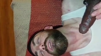 Bearded White Boy Gets Fucked Hard By Two Bareback Big Black Dicks (805life)