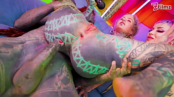 Alt Horny Tattooed Sluts Love To Get Rough Fucked By Two Cocks
