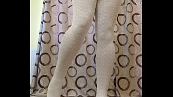 Me In White Winter Pantyhose