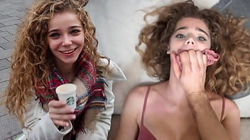 Spare Some Change ? - Her First Time On Camera