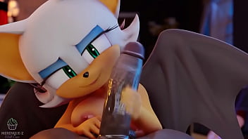 Rouge The Bat Suce Est Avale Du Sperm