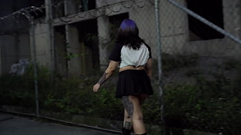 Gotica Culona Es Atrapada En La Calle Por Ghost Face Para Sexo Rudo De Halloween