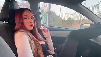 Italian Long Hair Milf Smoke Fetish Session Sexy Smoking