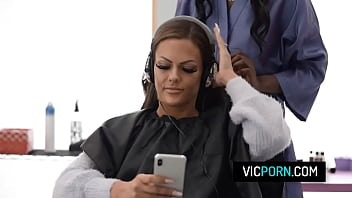 Hot Black Milf Ana Foxxx Fucks With Her Client In Front Of Her