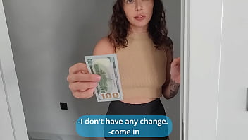 The Courier Didn_t Have Any Change, I Fuck Her In Ass!