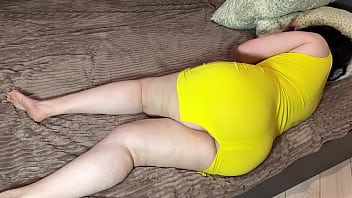 The Housewife Lay Down On The Bed And Instantly Got A Dick In Her Mouth And Ass