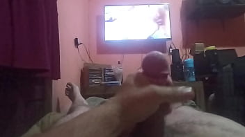 Batendo Uma. - gozada, porra, leite, punheta, masturbacao, alivio - Video 71082