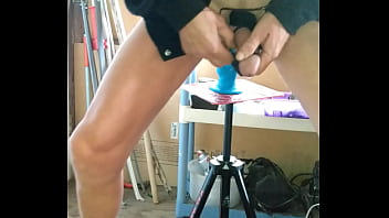 The Milfluvr22 Squashes A Dildo For The Neighbors