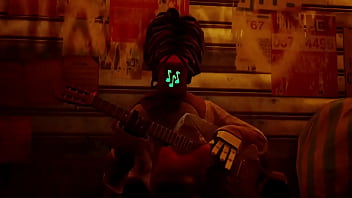 Hippie Dude Fingering A Pussy Guitar