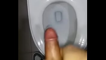 Quick Cum At Public Toilet